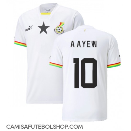 Camisa de time de futebol Gana Andre Ayew #10 Replicas 1º Equipamento Mundo 2022 Manga Curta